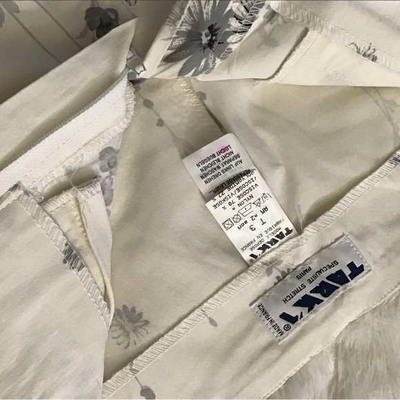 Tark 1 Cream and Gray Floral Pants - Picture 9 of 9